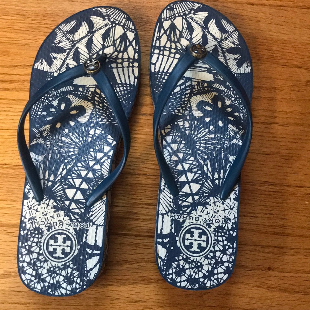 Tory Burch platform flip flops